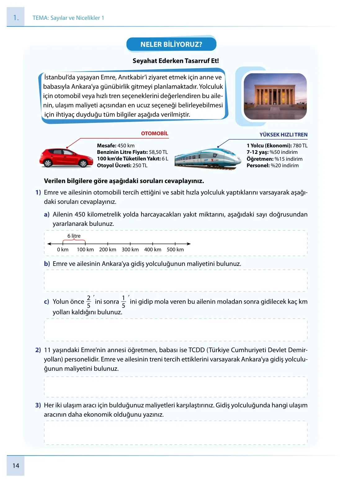 7. Sınıf Matematik Ders Kitabı Cevapları Meb Yayınları 1. Kitap Sayfa 14