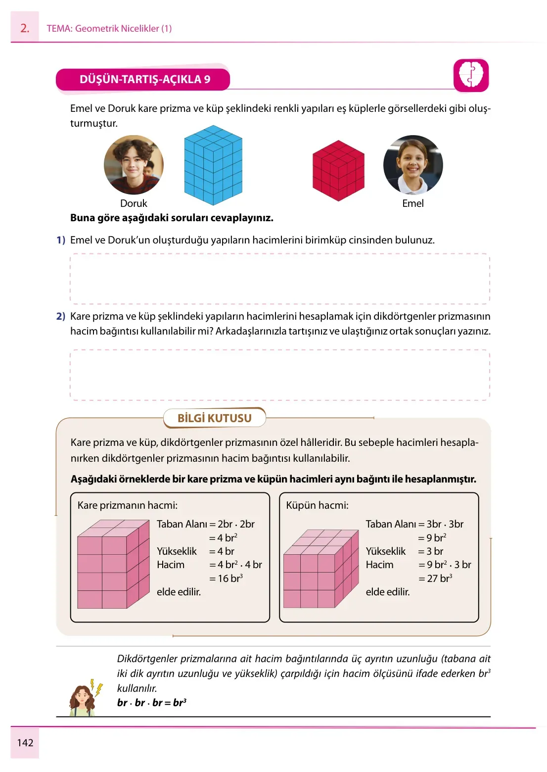 7. Sınıf Matematik Ders Kitabı Cevapları Meb Yayınları 1. Kitap Sayfa 142