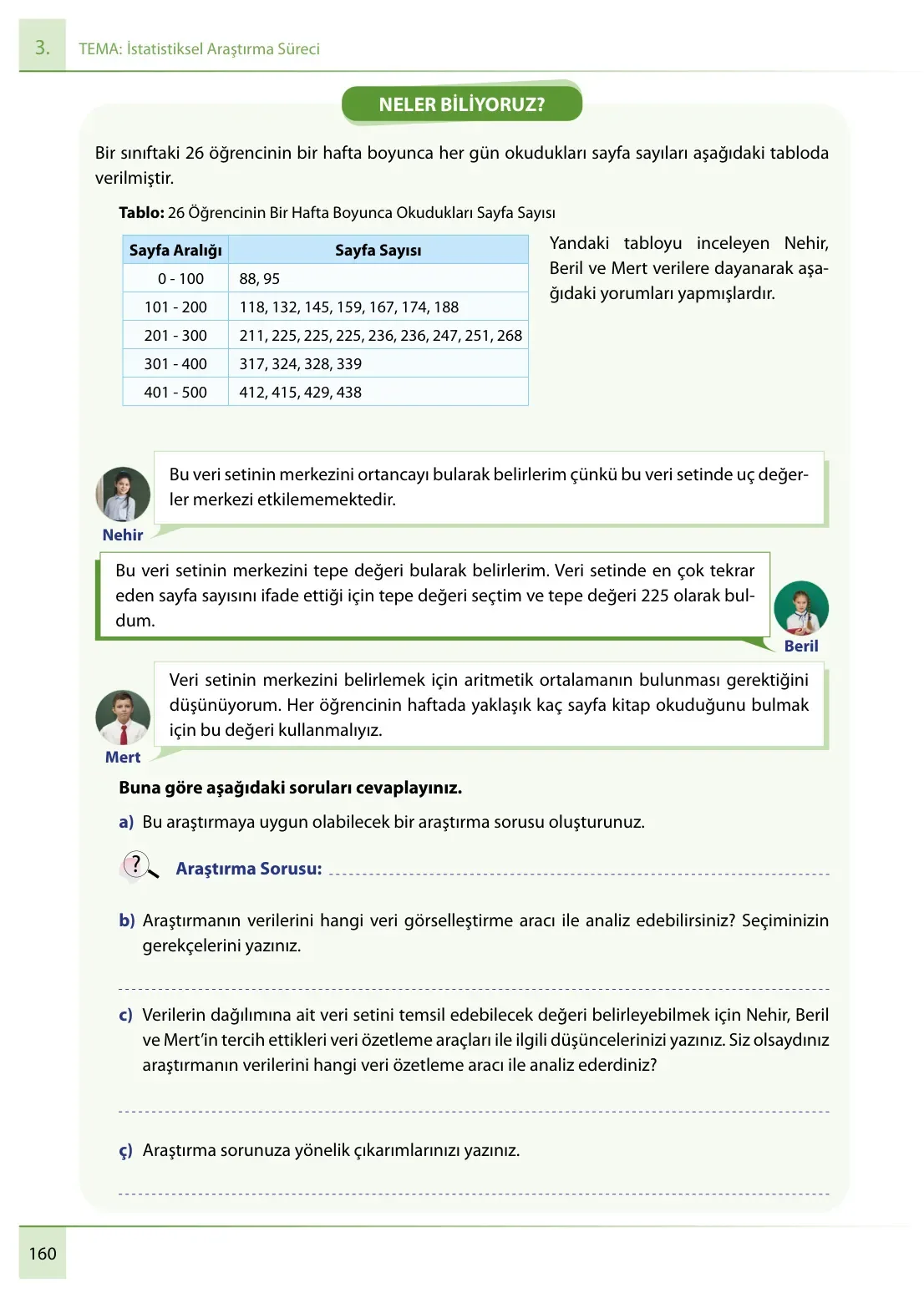 7. Sınıf Matematik Ders Kitabı Cevapları Meb Yayınları 1. Kitap Sayfa 160