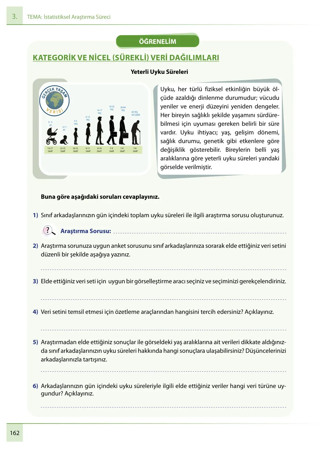 7. Sınıf Matematik Ders Kitabı Cevapları Meb Yayınları 1. Kitap Sayfa 162