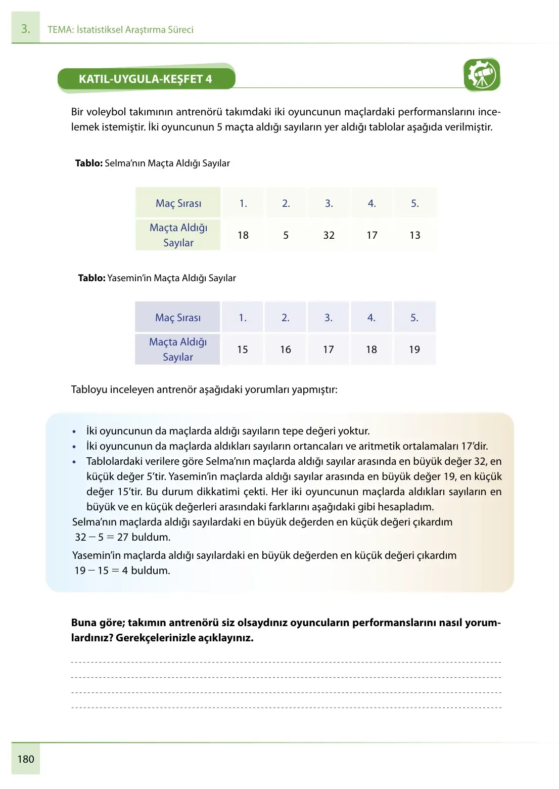 7. Sınıf Matematik Ders Kitabı Cevapları Meb Yayınları 1. Kitap Sayfa 180