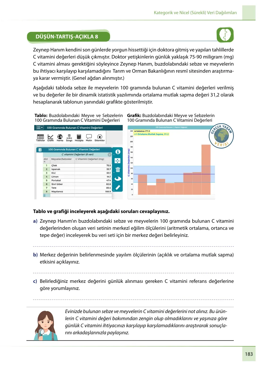 7. Sınıf Matematik Ders Kitabı Cevapları Meb Yayınları 1. Kitap Sayfa 183