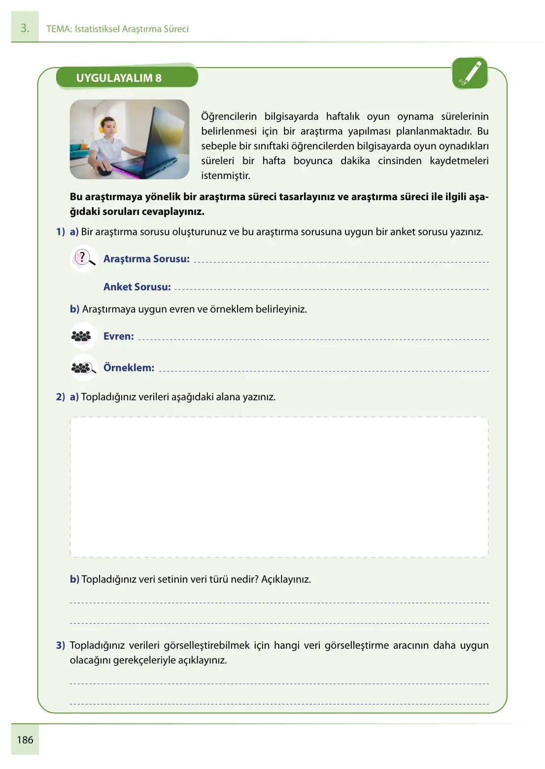 7. Sınıf Matematik Ders Kitabı Cevapları Meb Yayınları 1. Kitap Sayfa 186