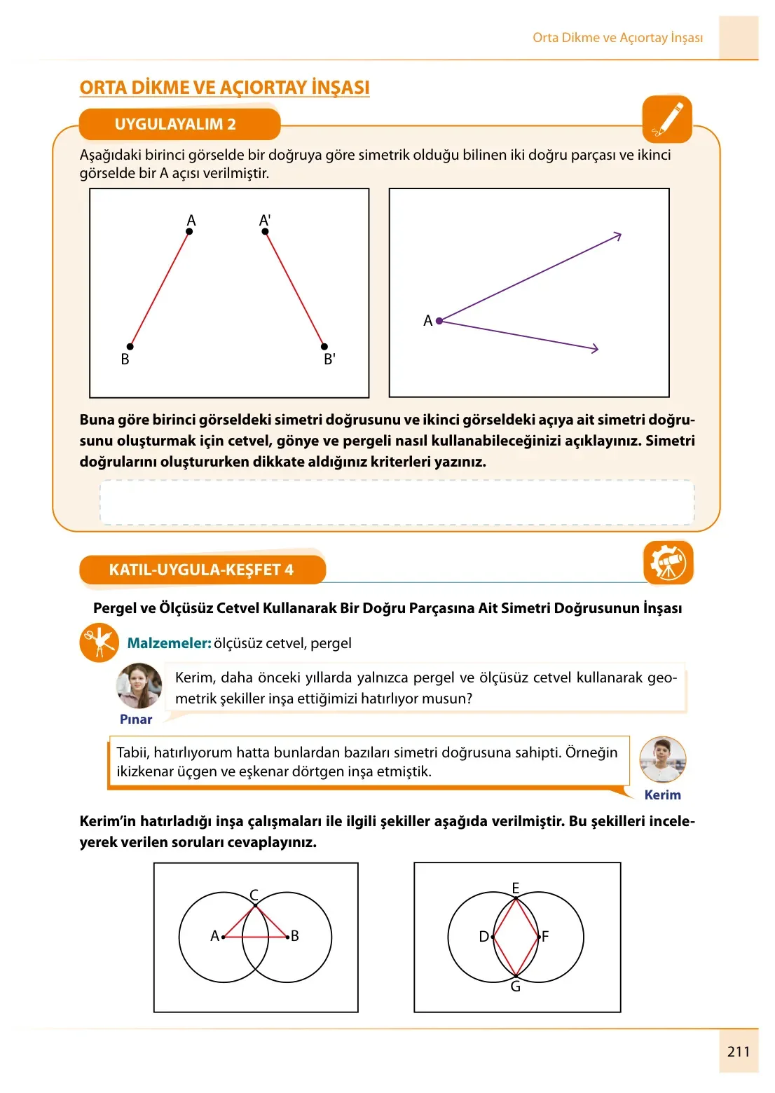 7. Sınıf Matematik Ders Kitabı Cevapları Meb Yayınları 1. Kitap Sayfa 211