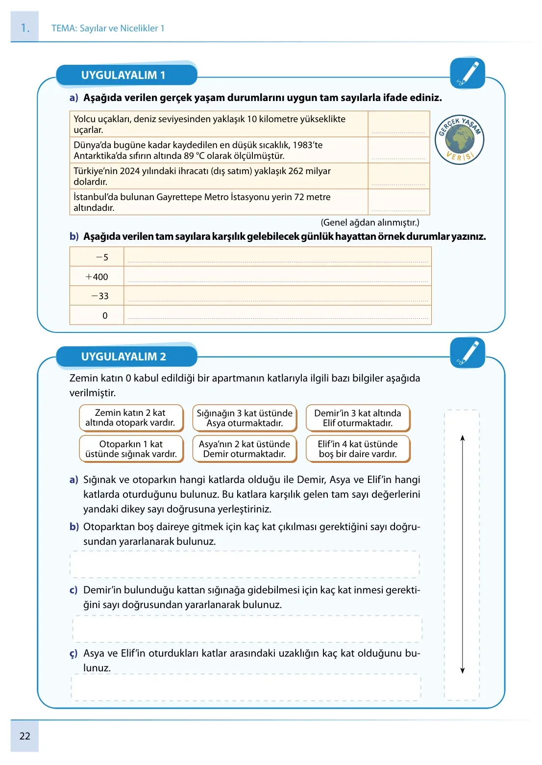 7. Sınıf Matematik Ders Kitabı Cevapları Meb Yayınları 1. Kitap Sayfa 22