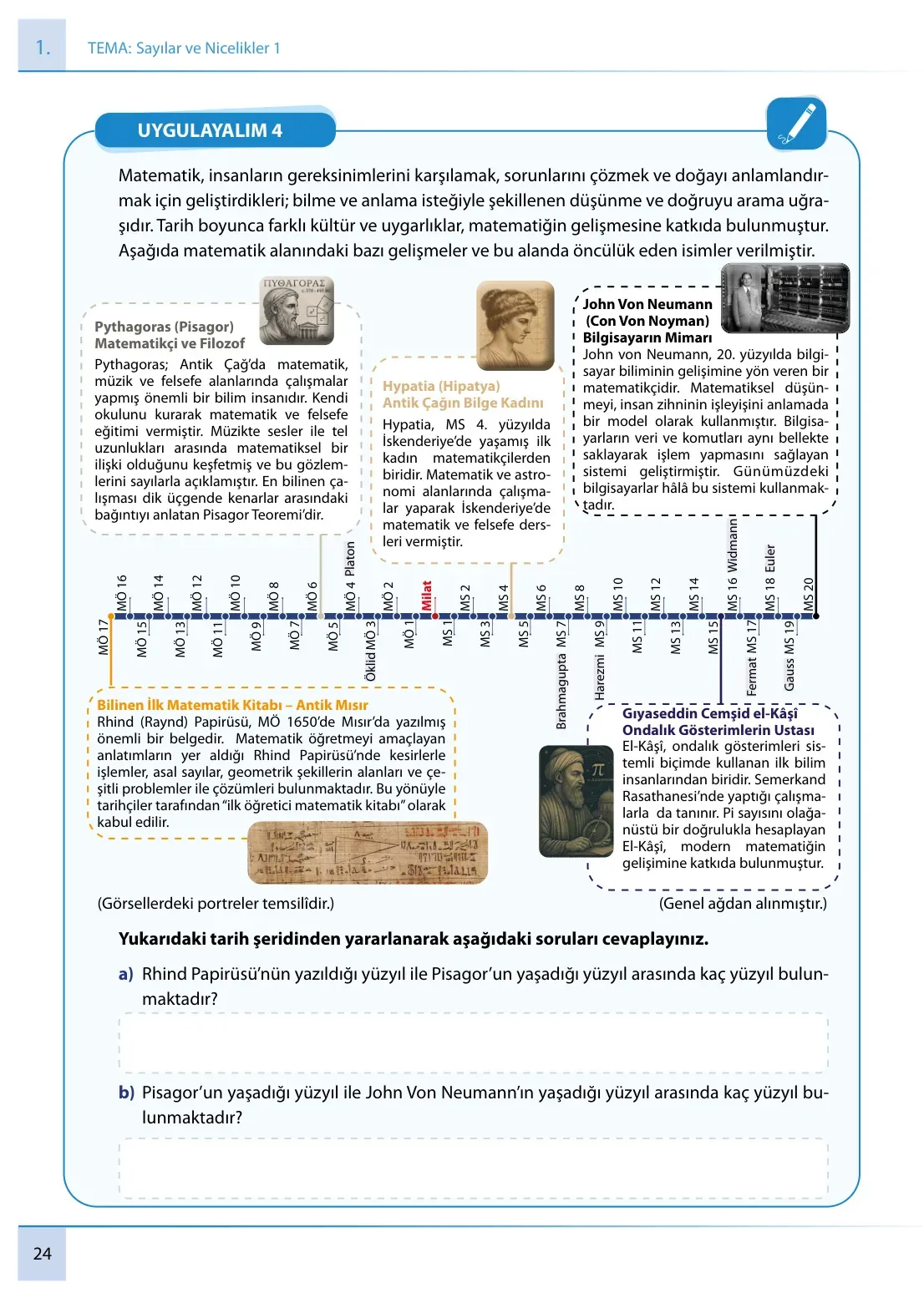 7. Sınıf Matematik Ders Kitabı Cevapları Meb Yayınları 1. Kitap Sayfa 24