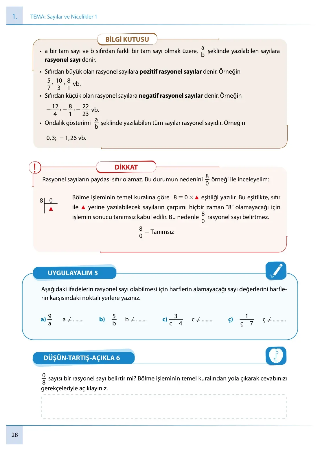 7. Sınıf Matematik Ders Kitabı Cevapları Meb Yayınları 1. Kitap Sayfa 28