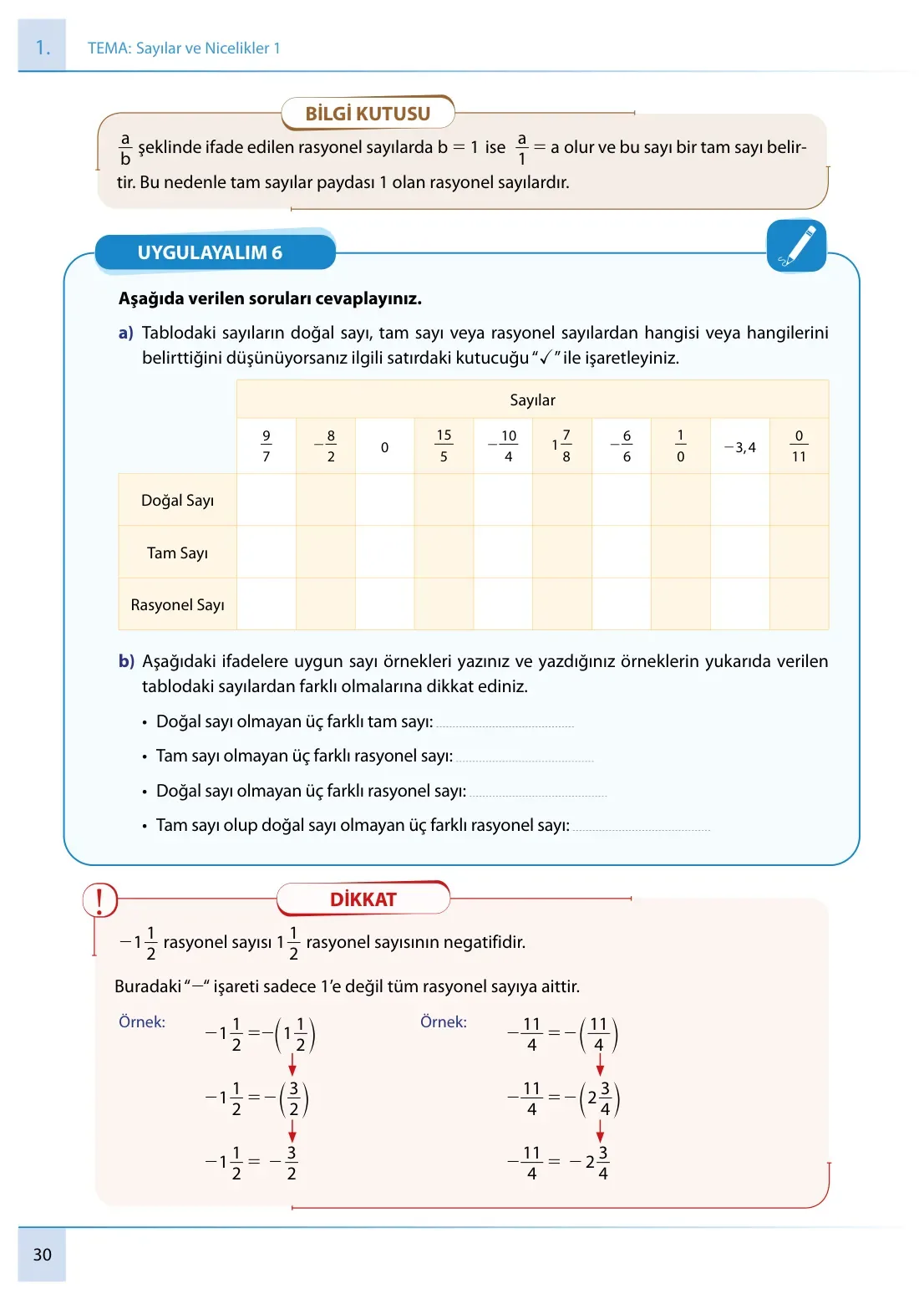 7. Sınıf Matematik Ders Kitabı Cevapları Meb Yayınları 1. Kitap Sayfa 30