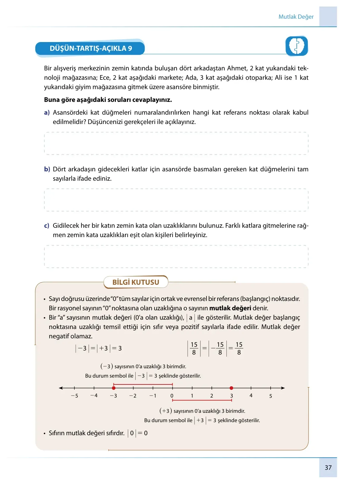 7. Sınıf Matematik Ders Kitabı Cevapları Meb Yayınları 1. Kitap Sayfa 37
