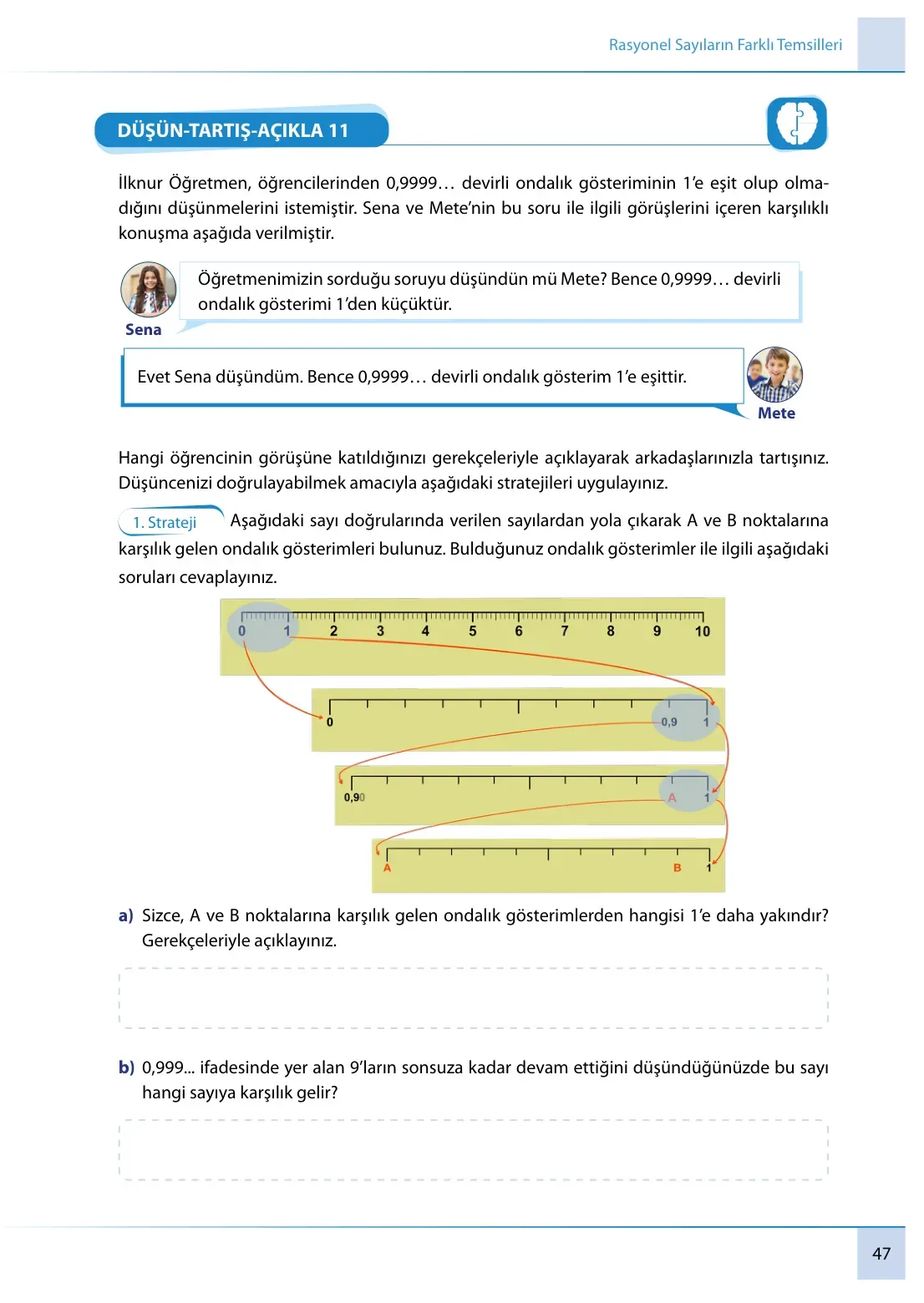 7. Sınıf Matematik Ders Kitabı Cevapları Meb Yayınları 1. Kitap Sayfa 47