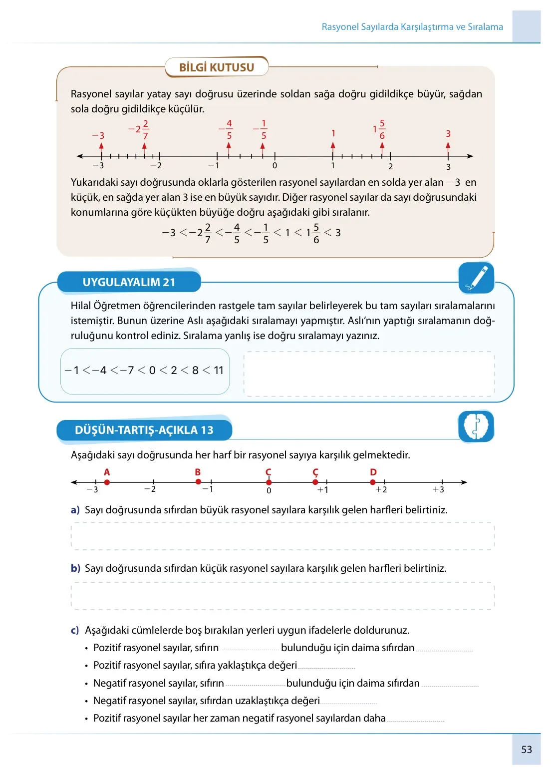 7. Sınıf Matematik Ders Kitabı Cevapları Meb Yayınları 1. Kitap Sayfa 53