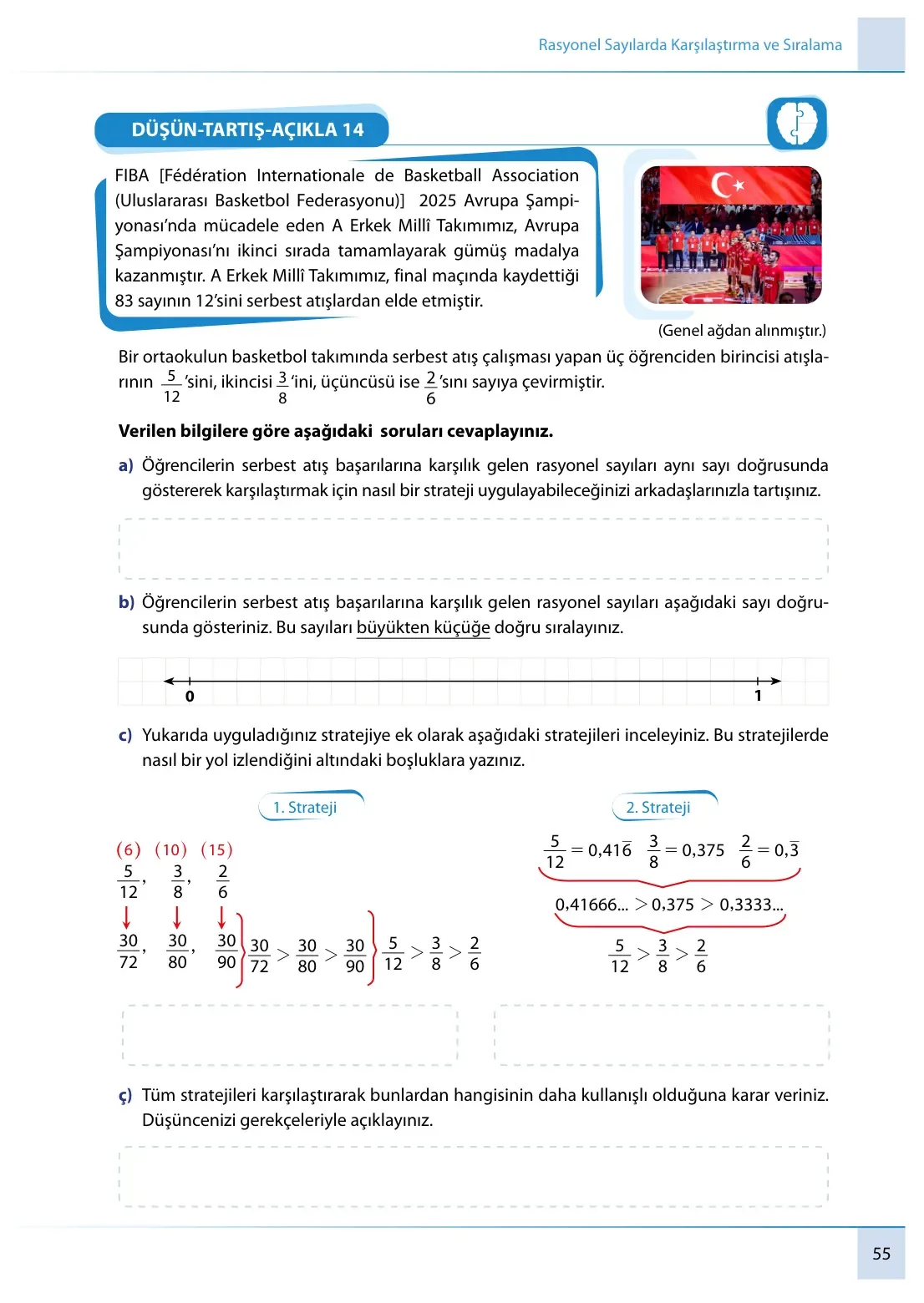 7. Sınıf Matematik Ders Kitabı Cevapları Meb Yayınları 1. Kitap Sayfa 55