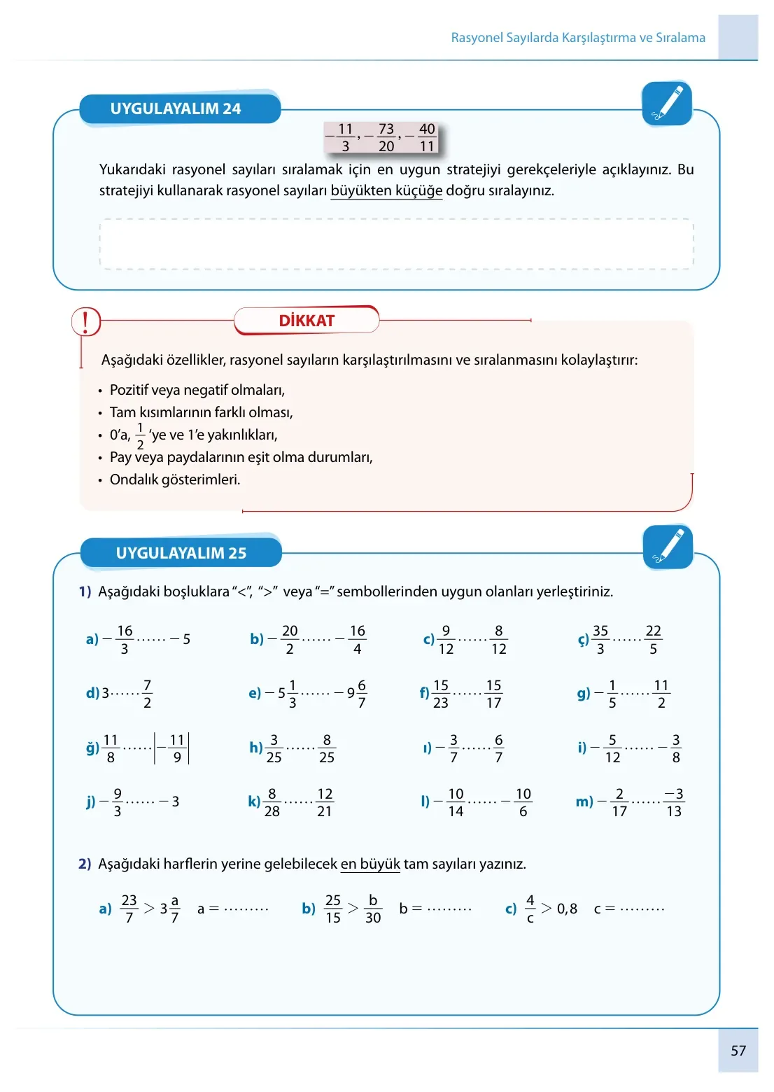 7. Sınıf Matematik Ders Kitabı Cevapları Meb Yayınları 1. Kitap Sayfa 57