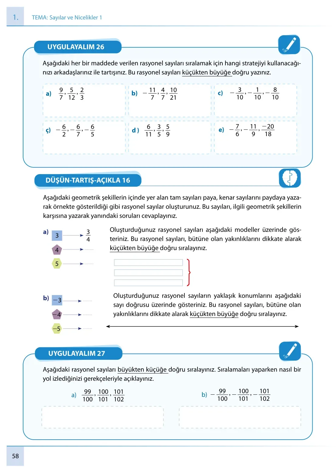 7. Sınıf Matematik Ders Kitabı Cevapları Meb Yayınları 1. Kitap Sayfa 58