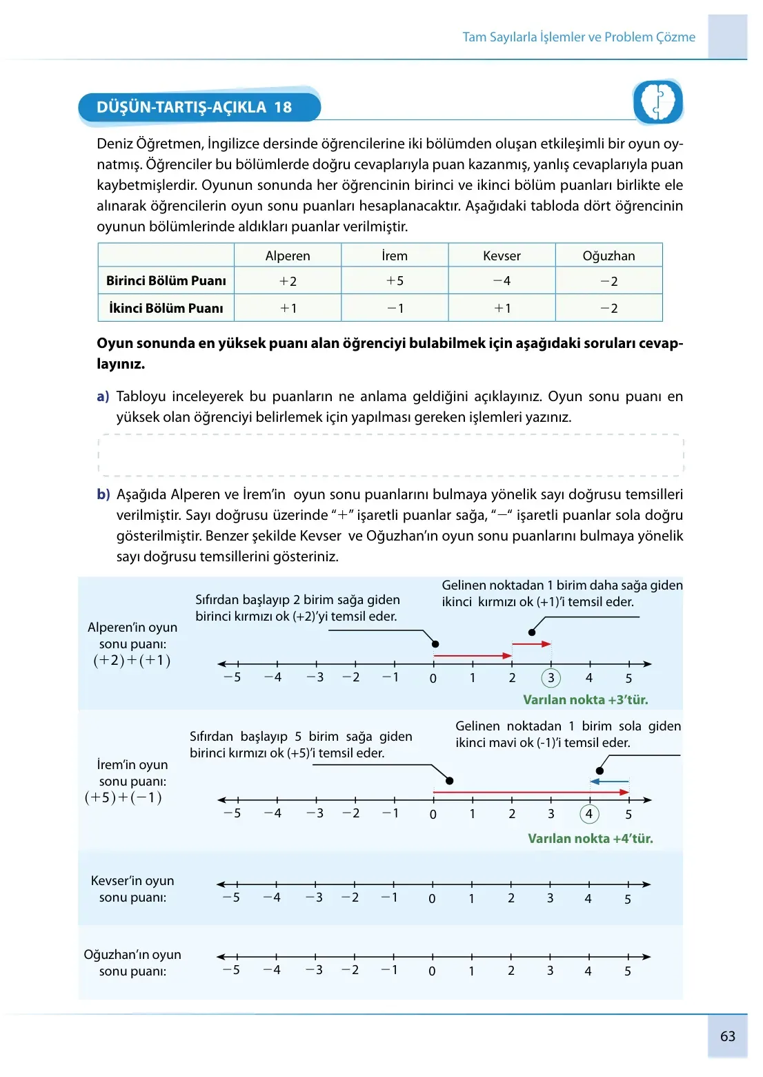 7. Sınıf Matematik Ders Kitabı Cevapları Meb Yayınları 1. Kitap Sayfa 63