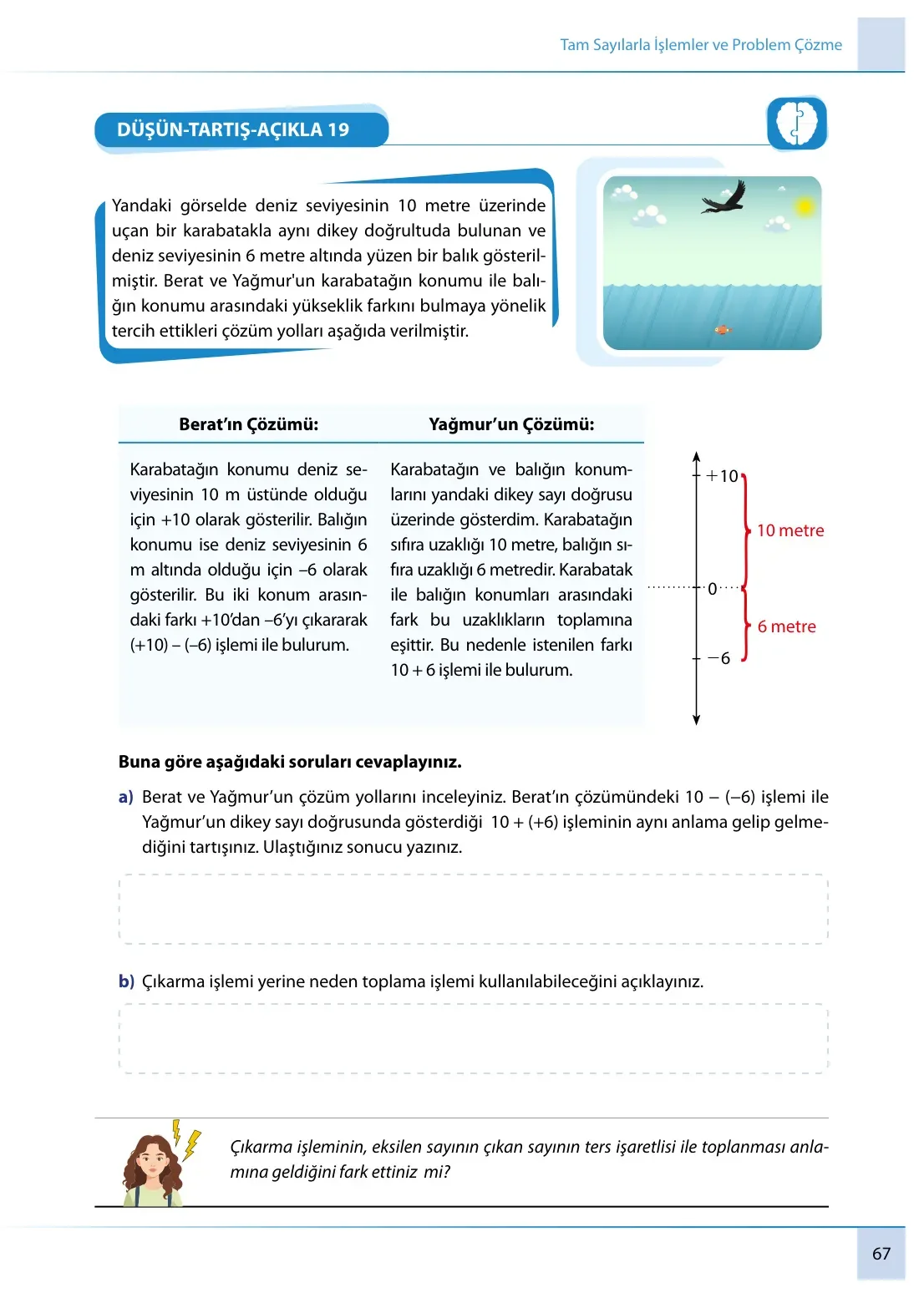 7. Sınıf Matematik Ders Kitabı Cevapları Meb Yayınları 1. Kitap Sayfa 67
