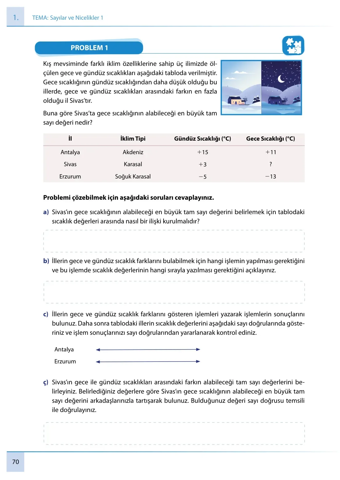 7. Sınıf Matematik Ders Kitabı Cevapları Meb Yayınları 1. Kitap Sayfa 70