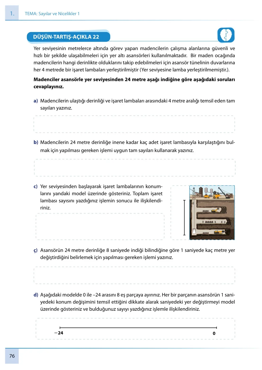 7. Sınıf Matematik Ders Kitabı Cevapları Meb Yayınları 1. Kitap Sayfa 76