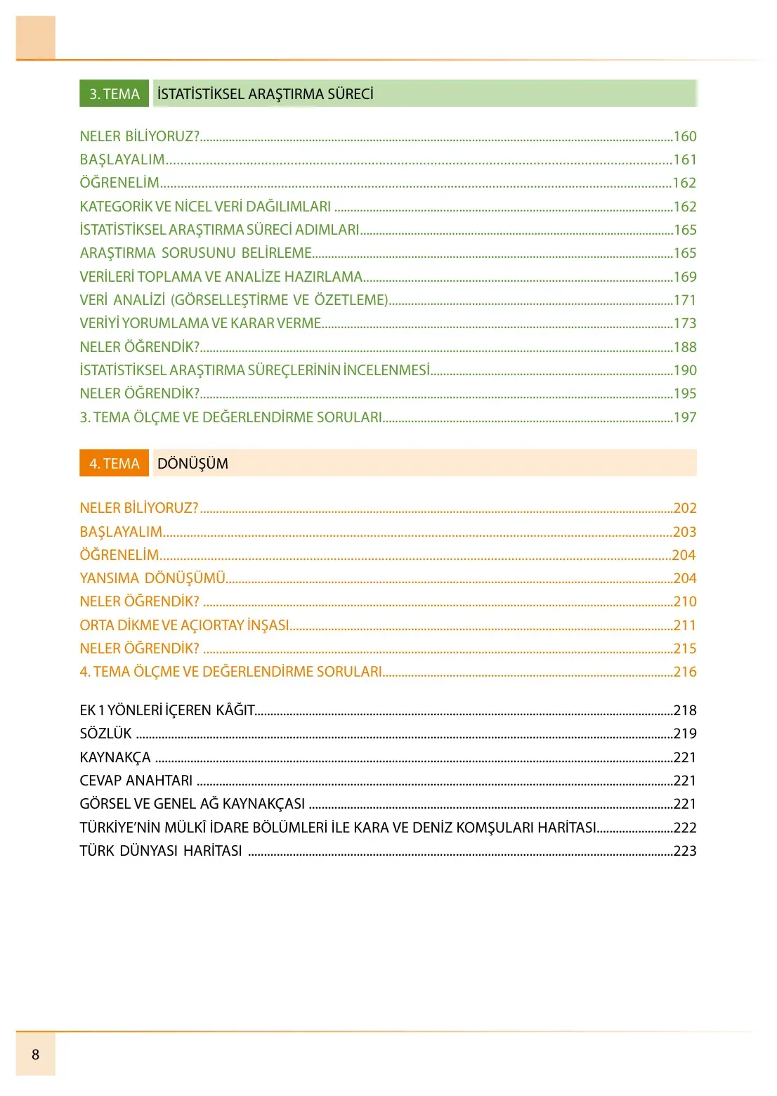 7. Sınıf Matematik Ders Kitabı Cevapları Meb Yayınları 1. Kitap Sayfa 8