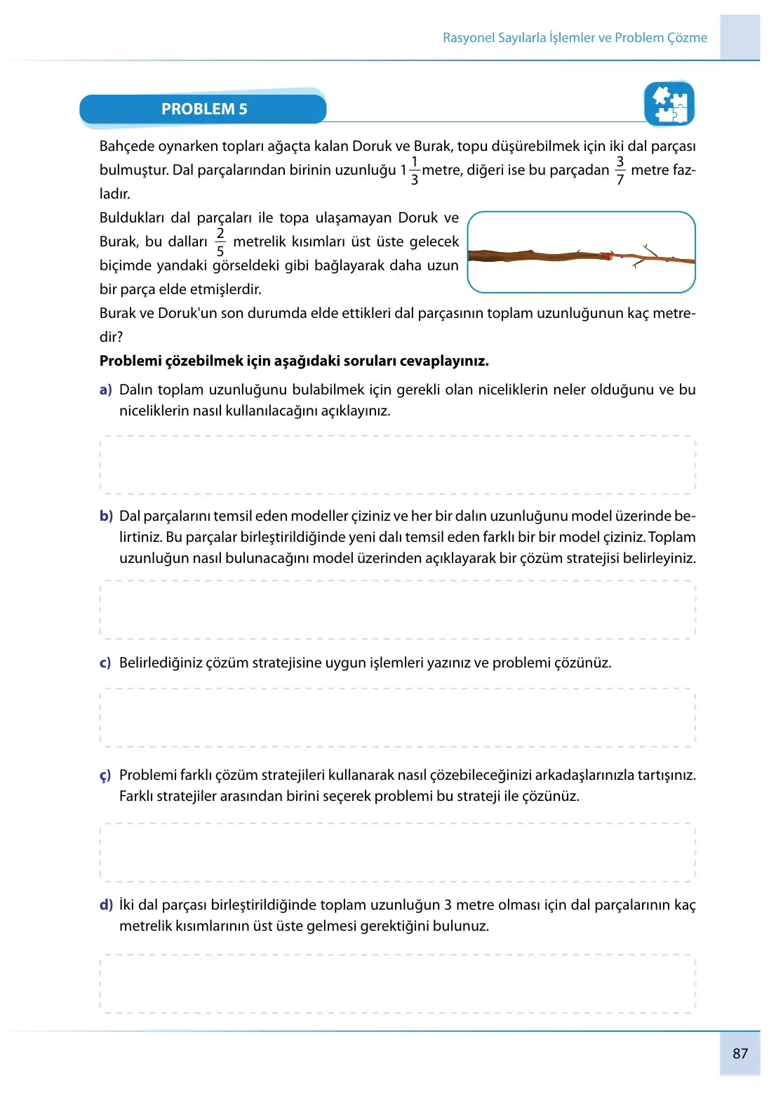 7. Sınıf Matematik Ders Kitabı Cevapları Meb Yayınları 1. Kitap Sayfa 87