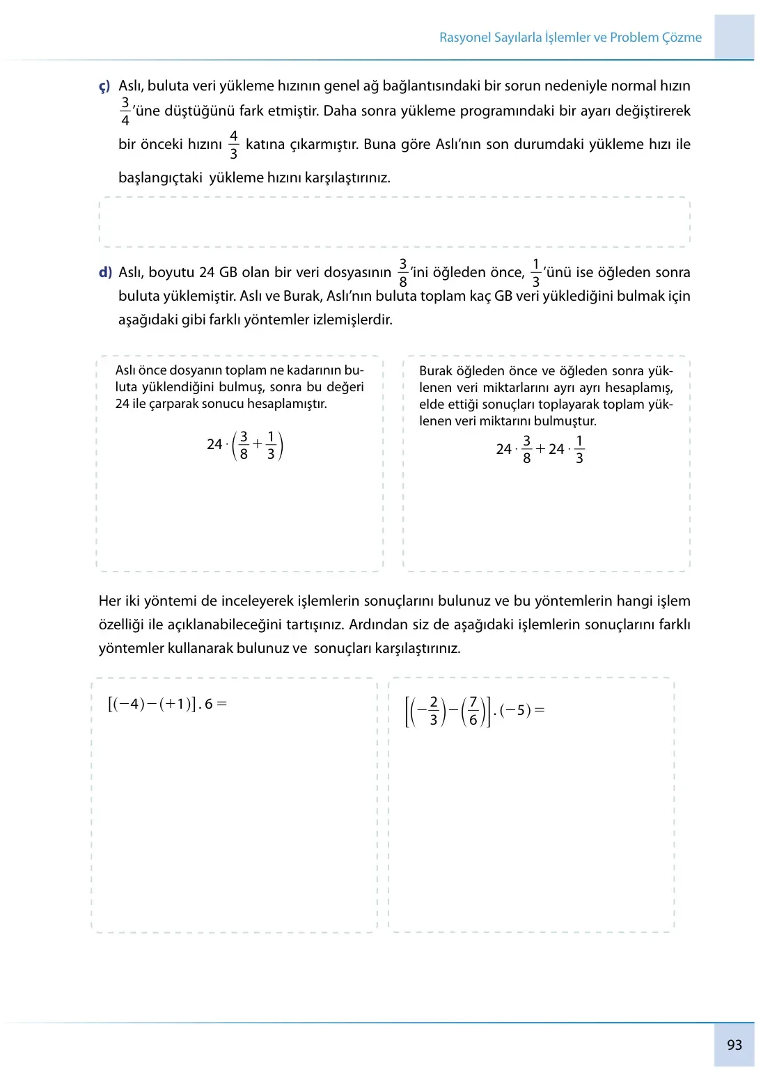 7. Sınıf Matematik Ders Kitabı Cevapları Meb Yayınları 1. Kitap Sayfa 93
