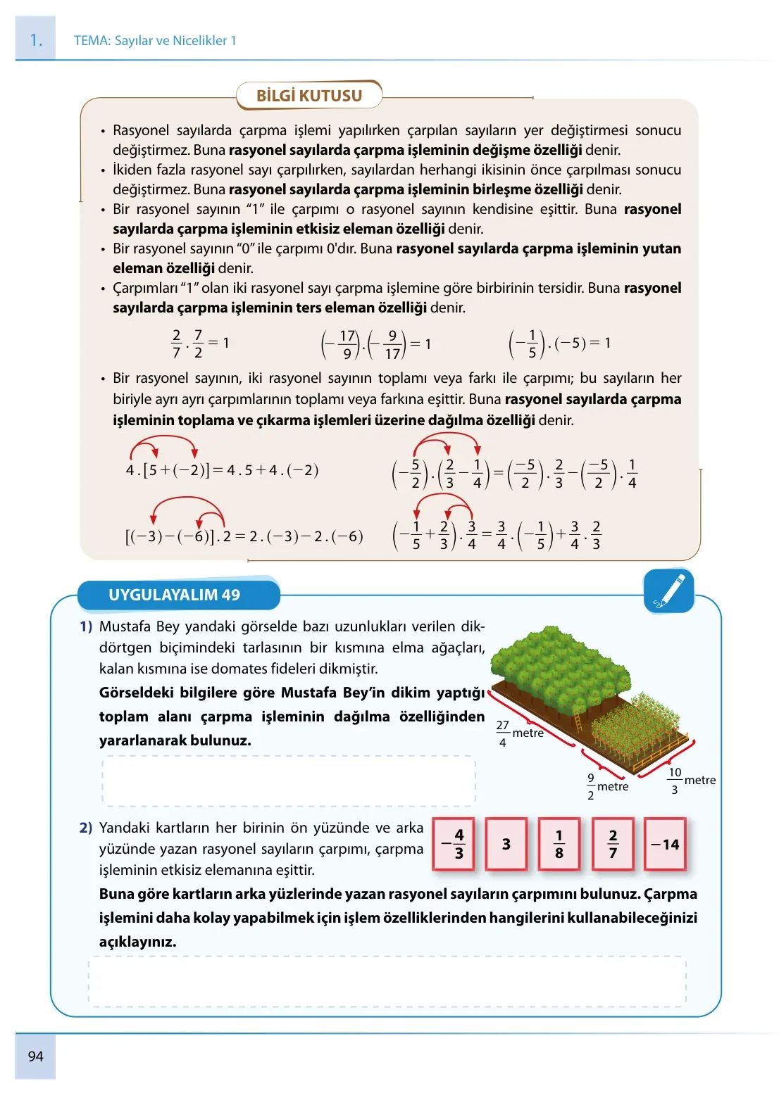 7. Sınıf Matematik Ders Kitabı Cevapları Meb Yayınları 1. Kitap Sayfa 94