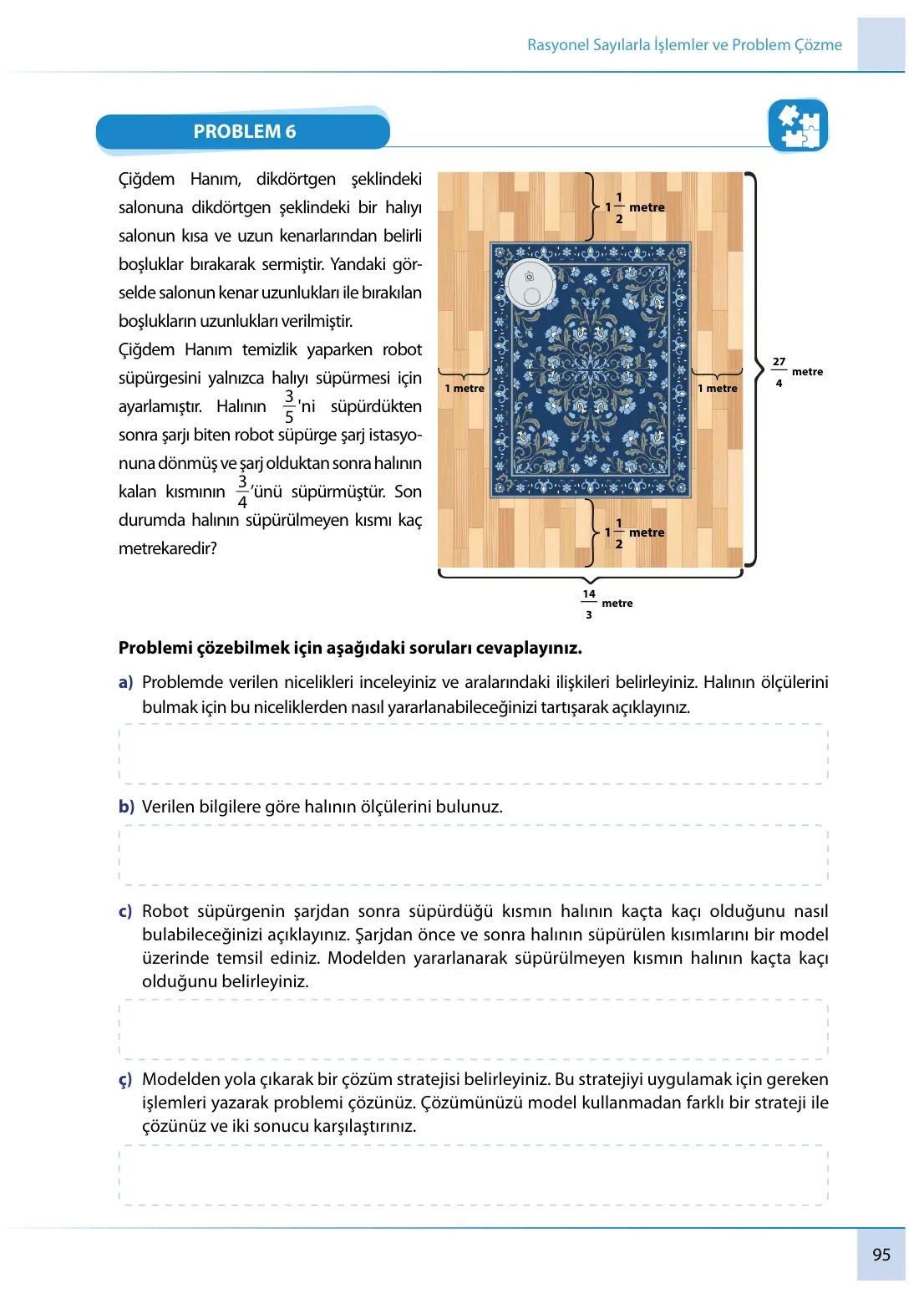 7. Sınıf Matematik Ders Kitabı Cevapları Meb Yayınları 1. Kitap Sayfa 95