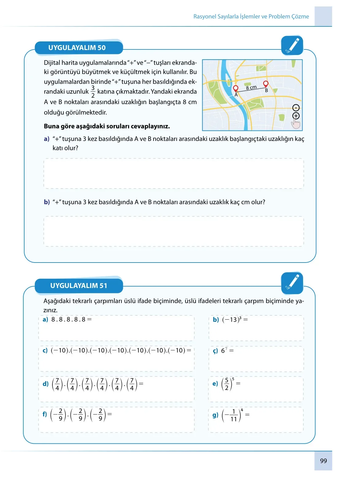 7. Sınıf Matematik Ders Kitabı Cevapları Meb Yayınları 1. Kitap Sayfa 99