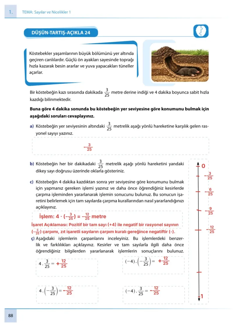 7. Sınıf Matematik Ders Kitabı Cevapları Meb Yayınları 1. Kitap Sayfa 88 Çözüm Görseli