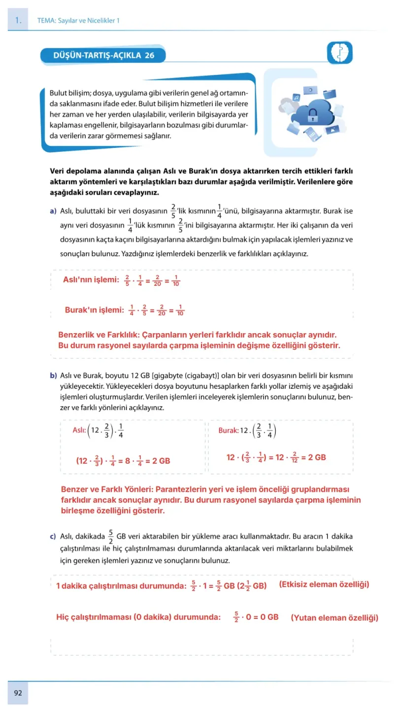 7. Sınıf Matematik Ders Kitabı Cevapları Meb Yayınları 1. Kitap Sayfa 92 Çözüm Görseli