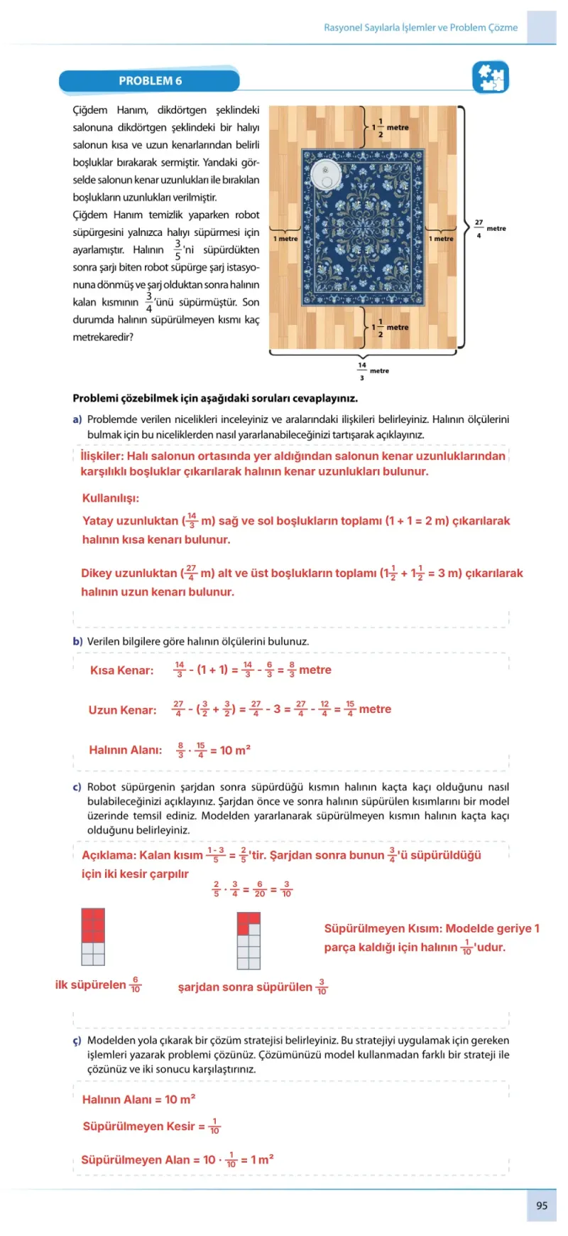 7. Sınıf Matematik Ders Kitabı Cevapları Meb Yayınları 1. Kitap Sayfa 95 Çözüm Görseli