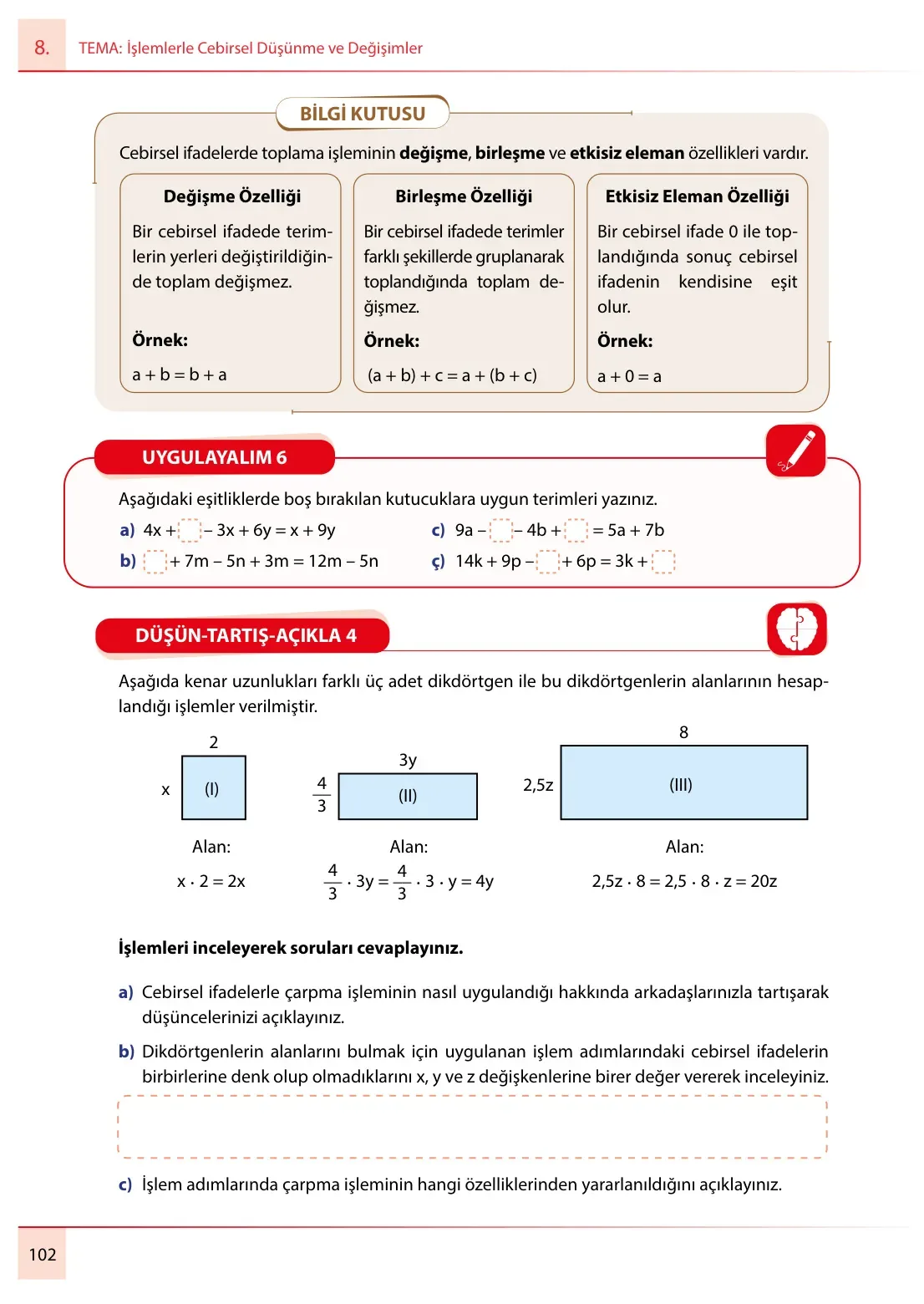 7. Sınıf Matematik Ders Kitabı Cevapları Meb Yayınları 2. Kitap Sayfa 102