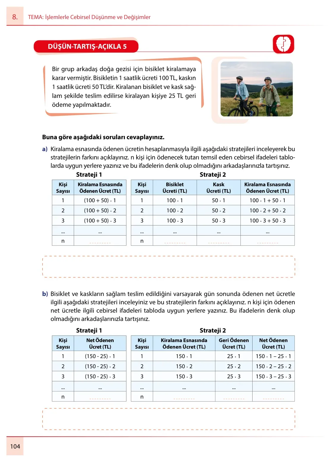 7. Sınıf Matematik Ders Kitabı Cevapları Meb Yayınları 2. Kitap Sayfa 104