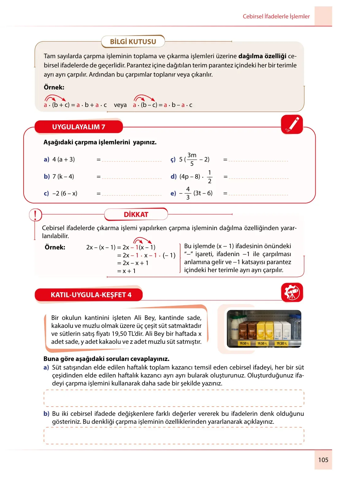 7. Sınıf Matematik Ders Kitabı Cevapları Meb Yayınları 2. Kitap Sayfa 105