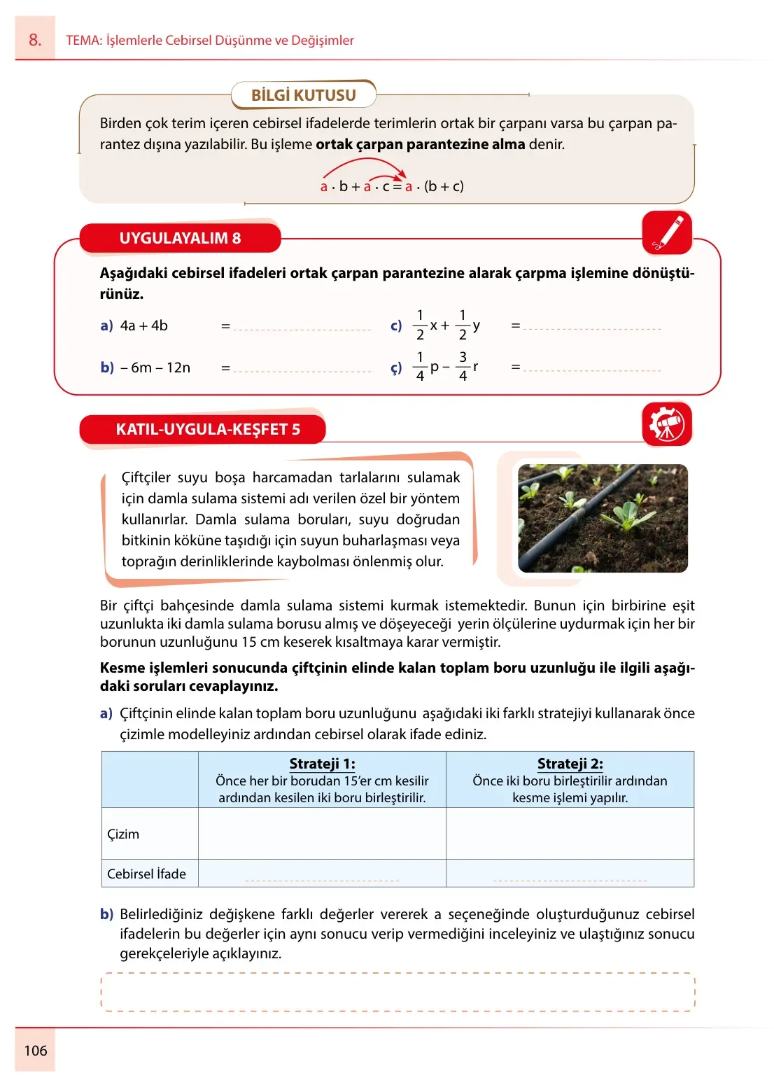 7. Sınıf Matematik Ders Kitabı Cevapları Meb Yayınları 2. Kitap Sayfa 106