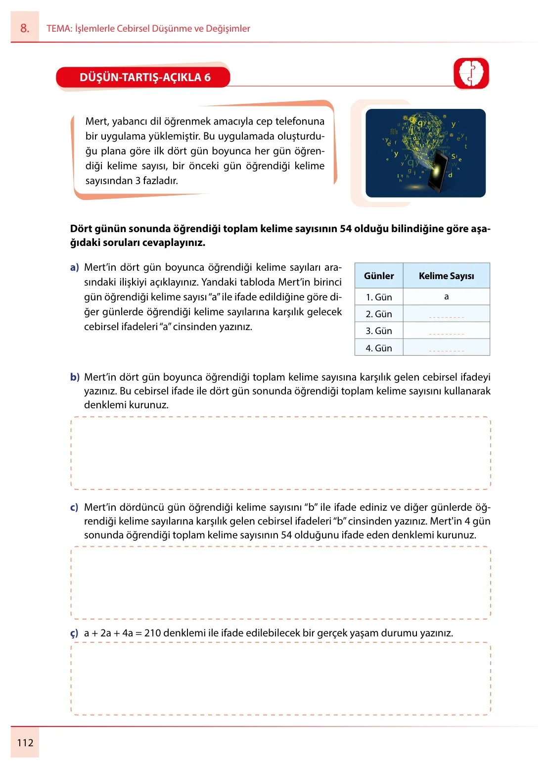 7. Sınıf Matematik Ders Kitabı Cevapları Meb Yayınları 2. Kitap Sayfa 112