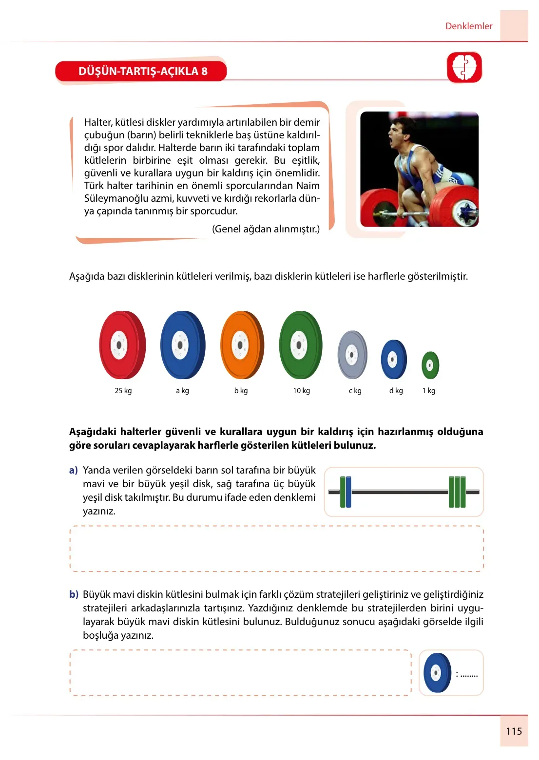 7. Sınıf Matematik Ders Kitabı Cevapları Meb Yayınları 2. Kitap Sayfa 115