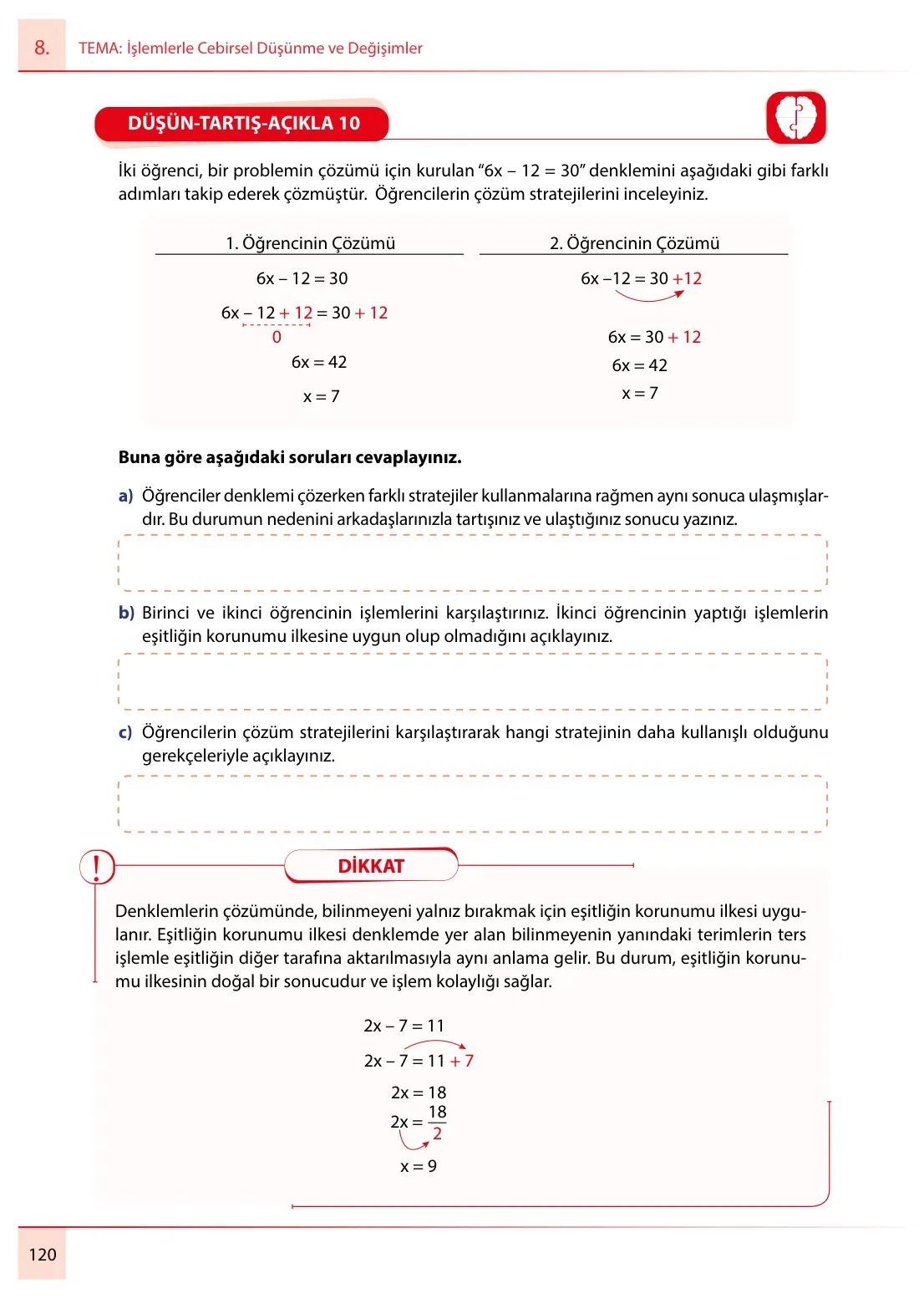 7. Sınıf Matematik Ders Kitabı Cevapları Meb Yayınları 2. Kitap Sayfa 120