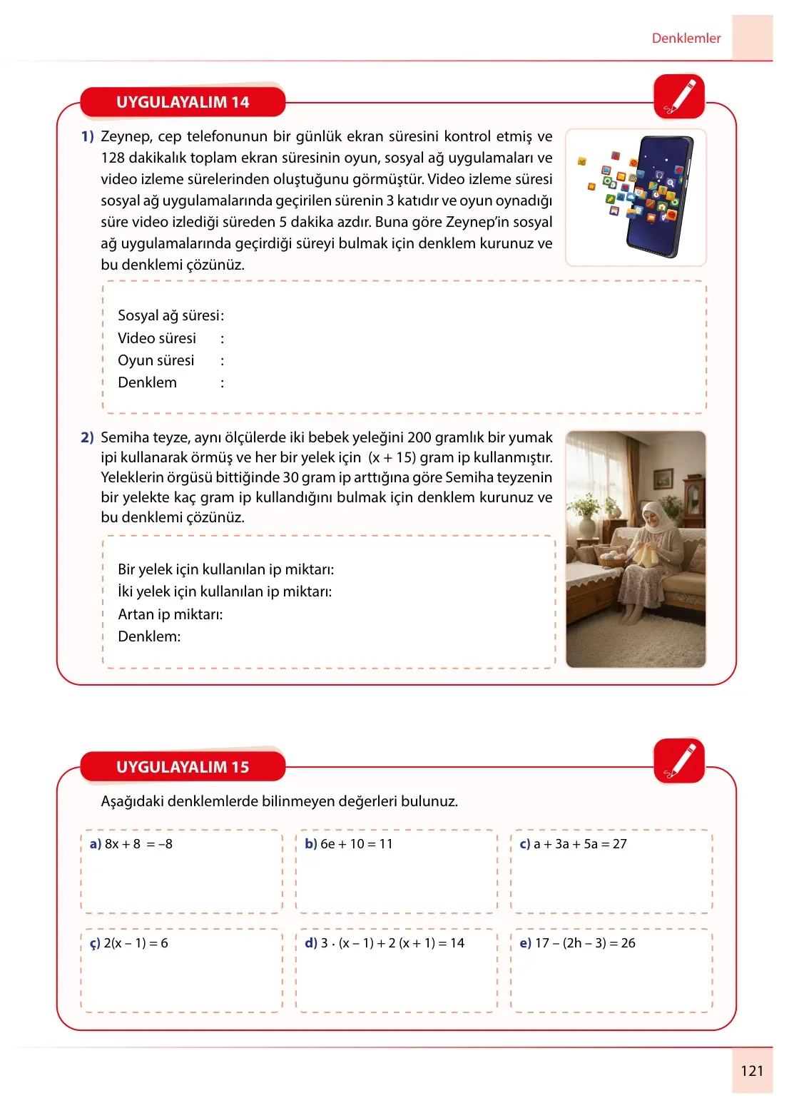 7. Sınıf Matematik Ders Kitabı Cevapları Meb Yayınları 2. Kitap Sayfa 121