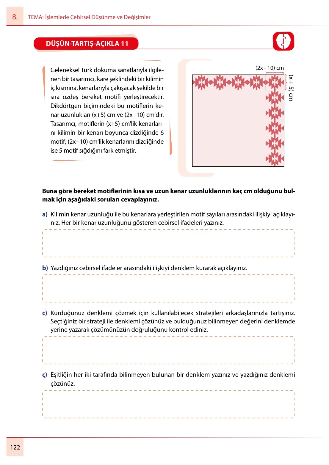 7. Sınıf Matematik Ders Kitabı Cevapları Meb Yayınları 2. Kitap Sayfa 122