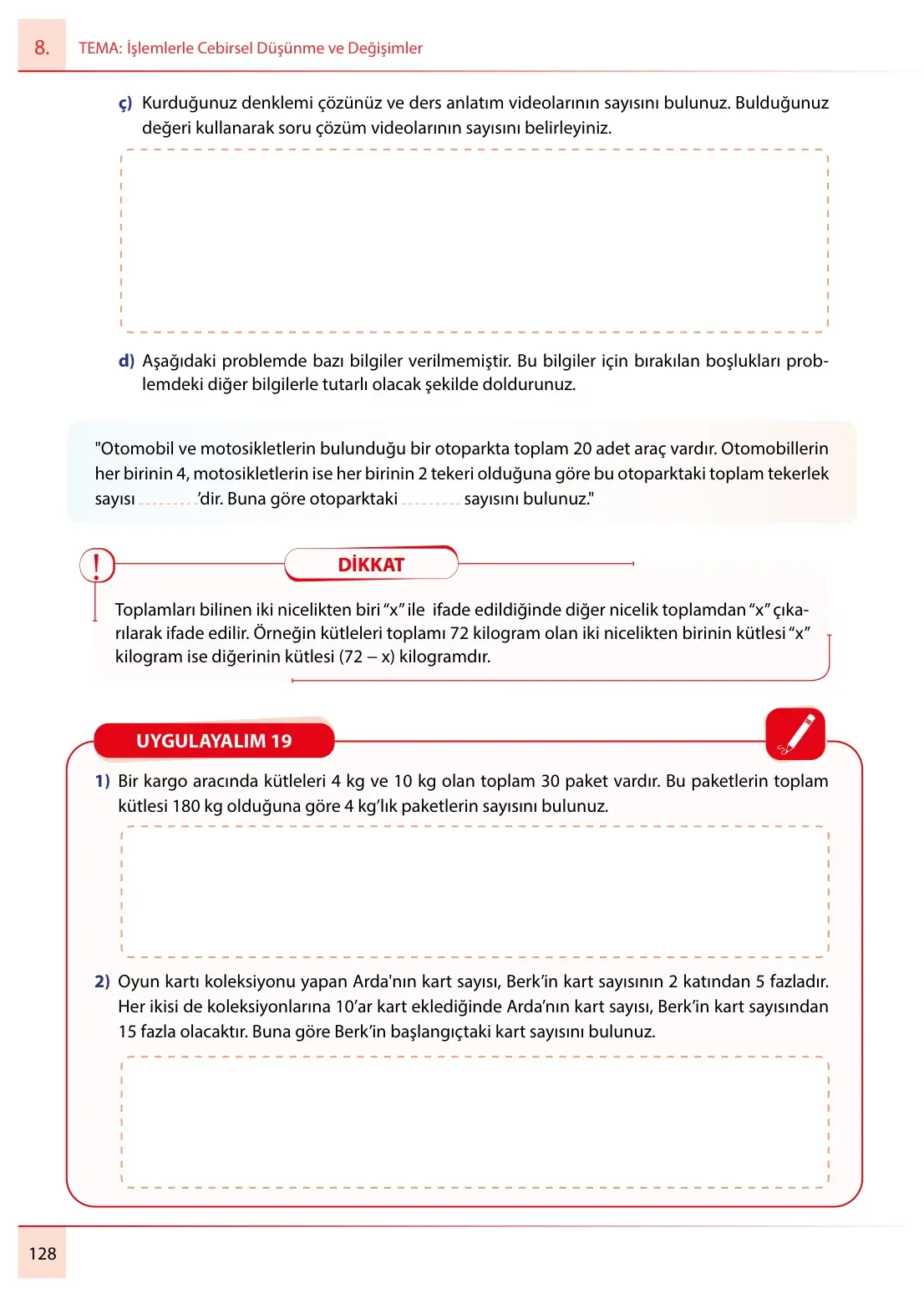 7. Sınıf Matematik Ders Kitabı Cevapları Meb Yayınları 2. Kitap Sayfa 128