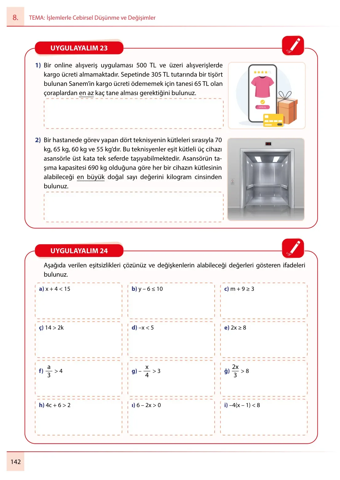 7. Sınıf Matematik Ders Kitabı Cevapları Meb Yayınları 2. Kitap Sayfa 142
