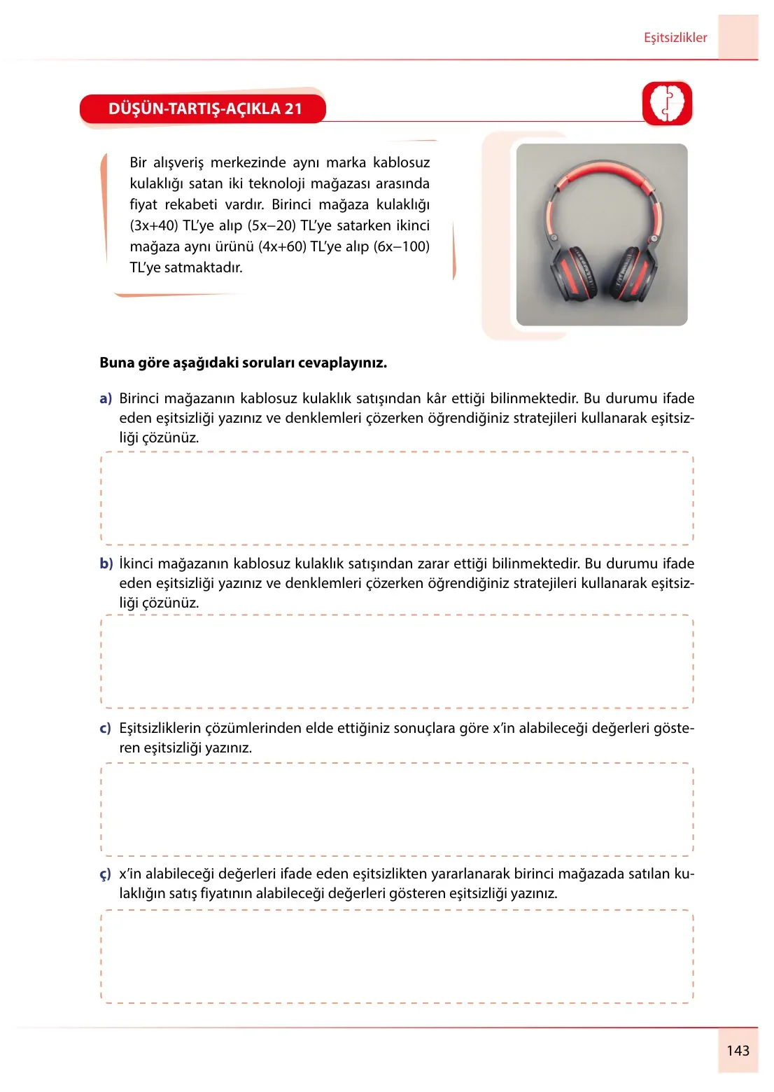 7. Sınıf Matematik Ders Kitabı Cevapları Meb Yayınları 2. Kitap Sayfa 143