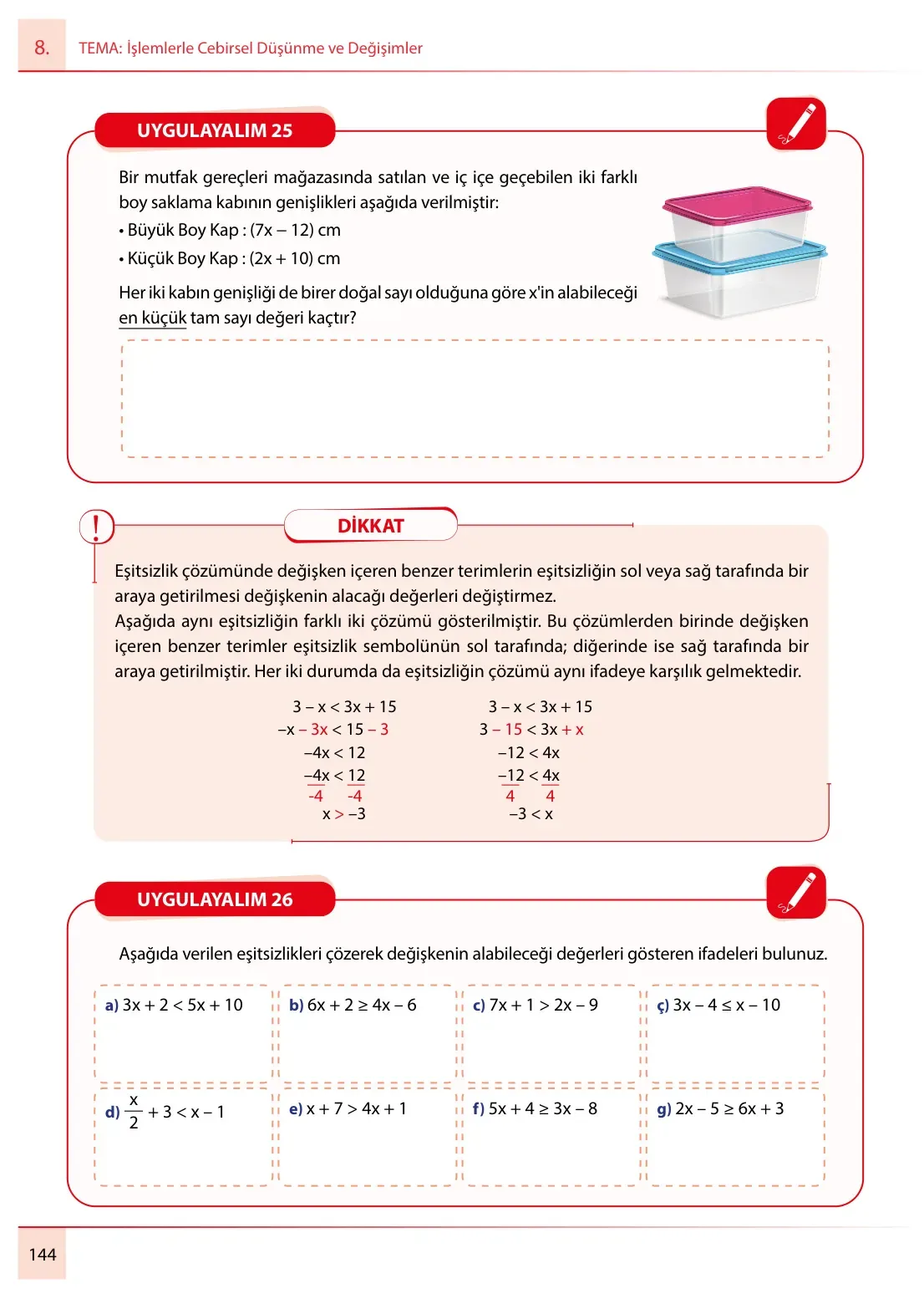 7. Sınıf Matematik Ders Kitabı Cevapları Meb Yayınları 2. Kitap Sayfa 144