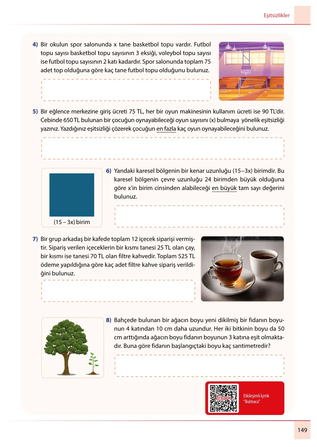 7. Sınıf Matematik Ders Kitabı Cevapları Meb Yayınları 2. Kitap Sayfa 149