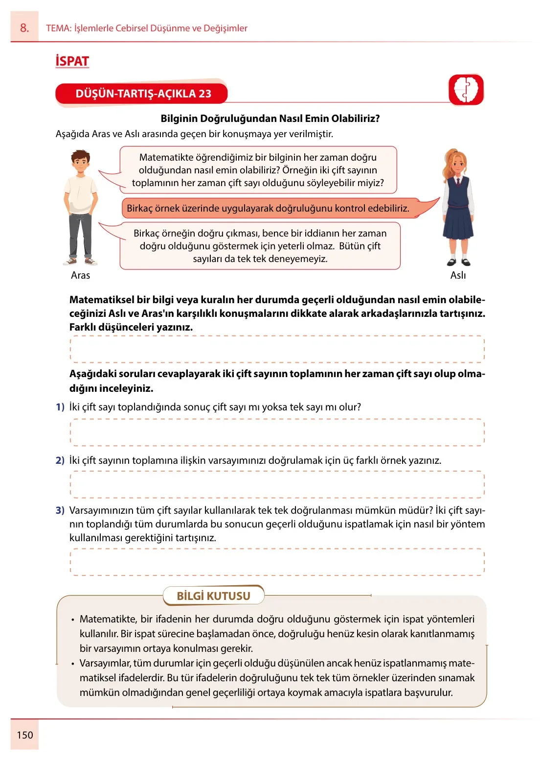 7. Sınıf Matematik Ders Kitabı Cevapları Meb Yayınları 2. Kitap Sayfa 150