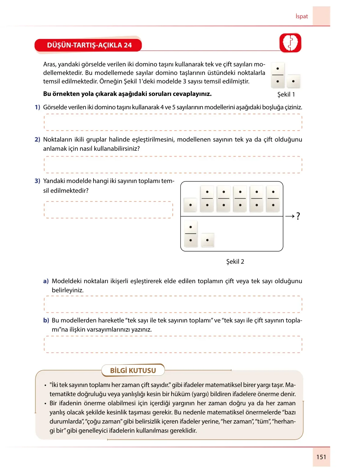 7. Sınıf Matematik Ders Kitabı Cevapları Meb Yayınları 2. Kitap Sayfa 151