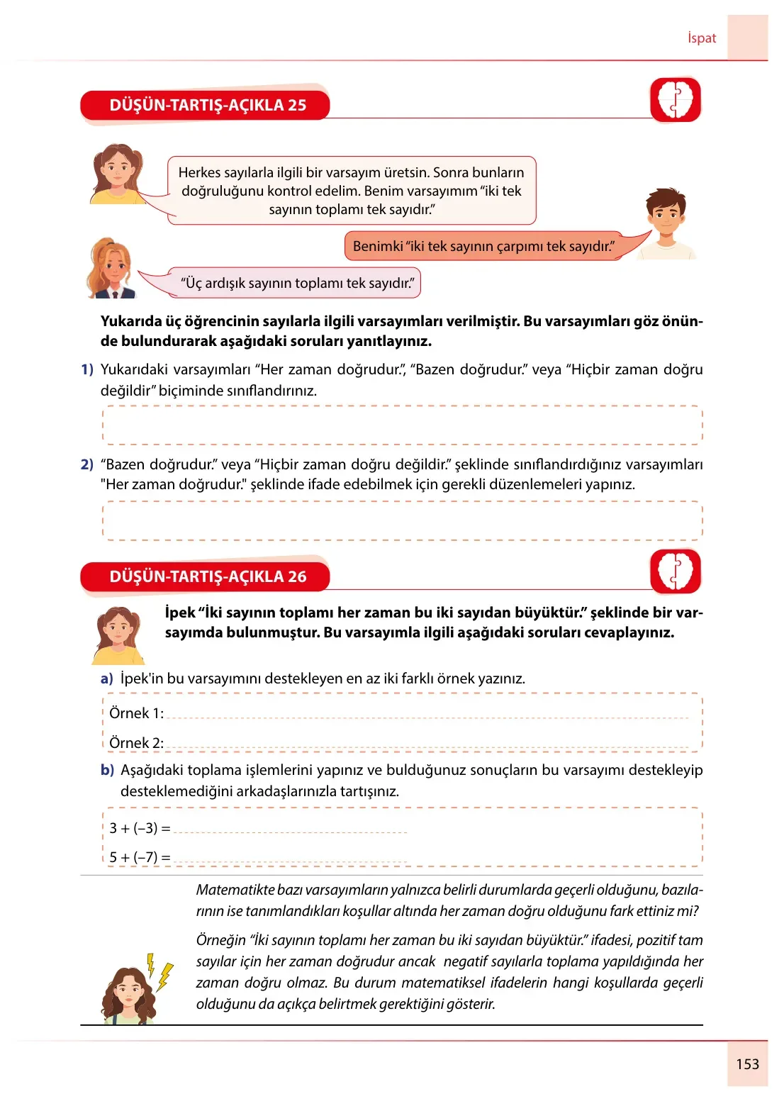 7. Sınıf Matematik Ders Kitabı Cevapları Meb Yayınları 2. Kitap Sayfa 153