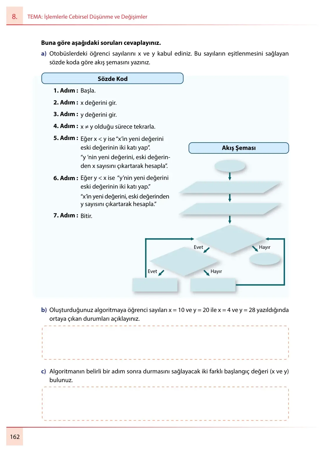 7. Sınıf Matematik Ders Kitabı Cevapları Meb Yayınları 2. Kitap Sayfa 162