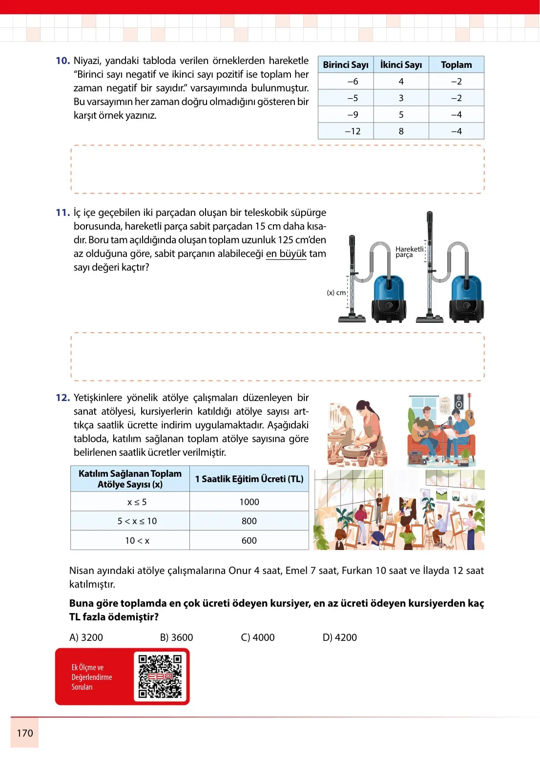 7. Sınıf Matematik Ders Kitabı Cevapları Meb Yayınları 2. Kitap Sayfa 170